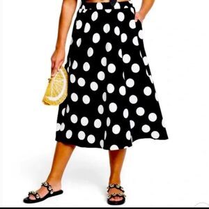 Tabitha Brown Women’s Polka Dot Midi Skirt!!